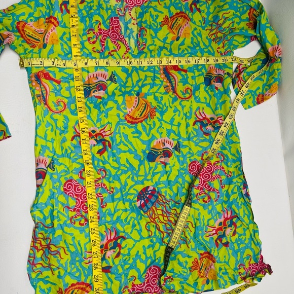 Gretchen Scott cotton tunic or beach coverup. Medium - Picture 5 of 6